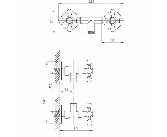 Смеситель для душа Профсан ПСМ тип См-ДшДНРШл PSM-109-89 – изображение 6
