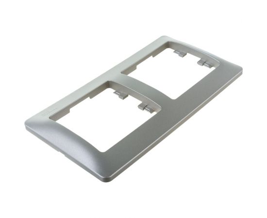 2-местная горизонтальная рамка Schneider Electric Glossa платина GSL001202 – изображение 6