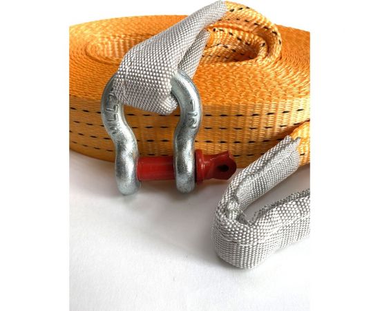 Буксировочный трос ТамбовТехСнаб 3/6т 30м скоба/петля 7930124362360 – изображение 6