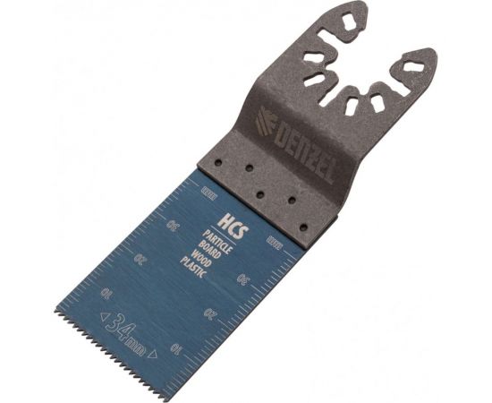Насадка режущая пазовая прямая HCS по дереву 34х1.4 мм мелкий зуб для МФИ Denzel 782312 – изображение 7