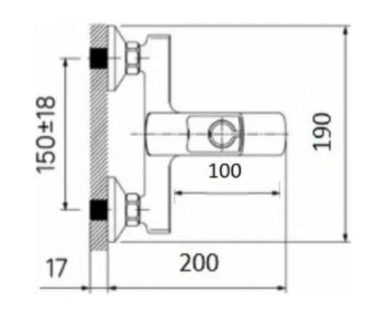 Смеситель для ванны и душа WISENT с коротким изливом 3049 – изображение 8