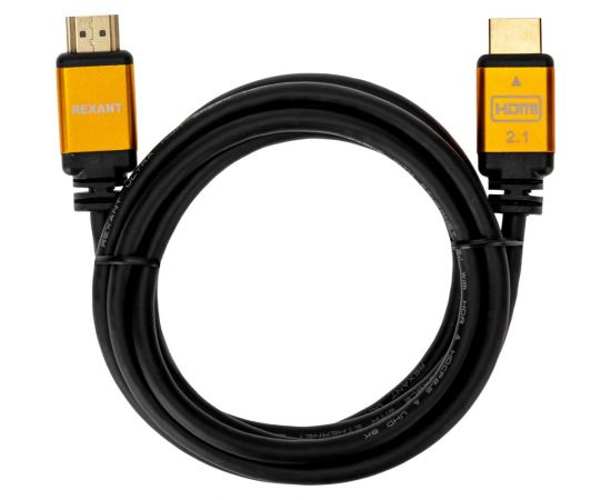 Кабель hdmi REXANT 2.1 8k gold 2 м 17-6004 – изображение 8