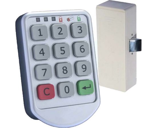 Кодовый электронный замок для шкафчика LOCKTOK VTM009, приватный или публичный доступ. 