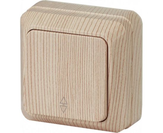 Переключатель Intro Quadro 2-103-11 10А-250В, IP20, открытая установка, сосна, Б0053755 