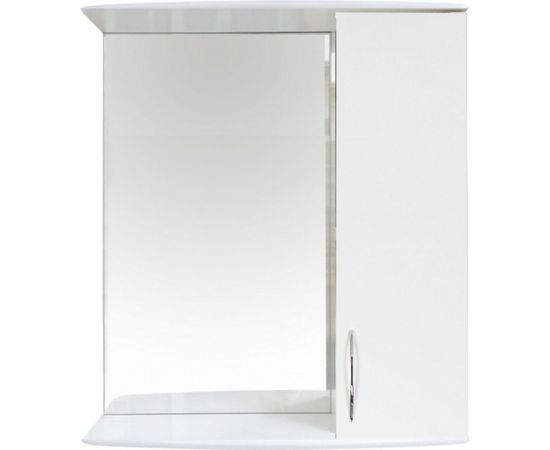 Универсальный зеркальный шкаф Orange Роса белый глянец Ro-50ZSW 