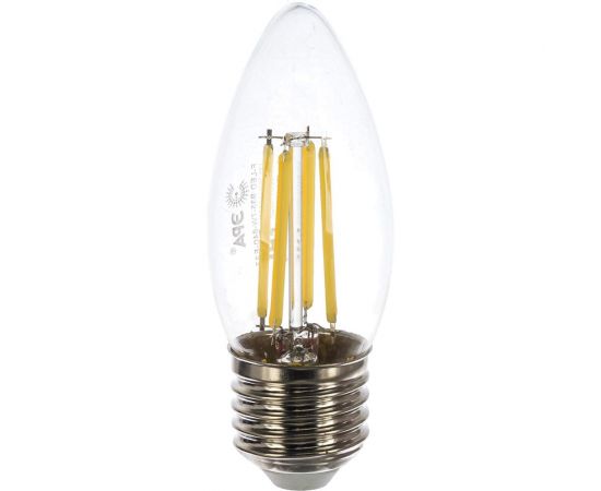 Светодиодная лампа ЭРА F-LED B35-7W-840-E27 филамент, свеча, нейтральный Б0027951 