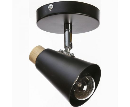 Спот BayerLux Конус малый 1x40Вт E27 черный 10х15х11,5 см 3950406 