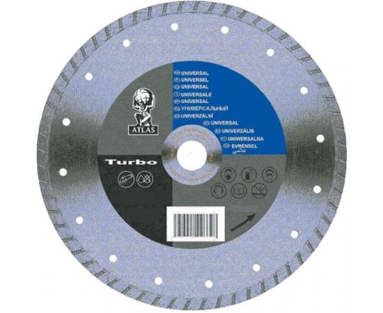 Диск алмазный Turbo (230х22.2х2.5х6.5 мм) Atlas 70184614178 