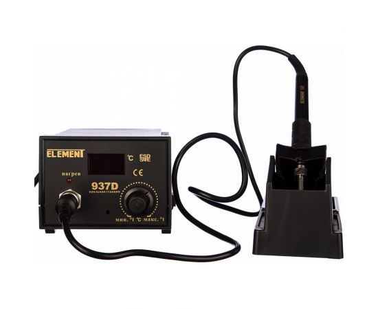 Цифровой паяльник с регулировкой температуры ELEMENT 937D 15288 – изображение 2