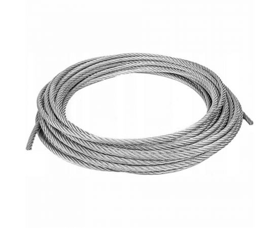 Трос стальной канат г/п 500 кг, 6 мм, 12 м для лебёдки OCALIFT tros6n12m – изображение 2