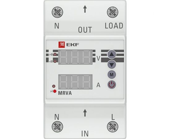 Реле напряжения и тока с дисплеем EKF MRVA, 40A PROxima MRVA-40A – изображение 2