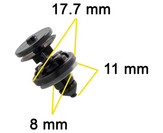 Автокрепеж для Ford 10 шт 1257374, W709004S300, 1257376 КрепАвто 1679 – изображение 2