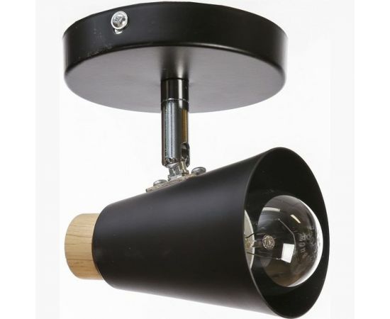 Спот BayerLux Конус малый 1x40Вт E27 черный 10х15х11,5 см 3950406 – изображение 3