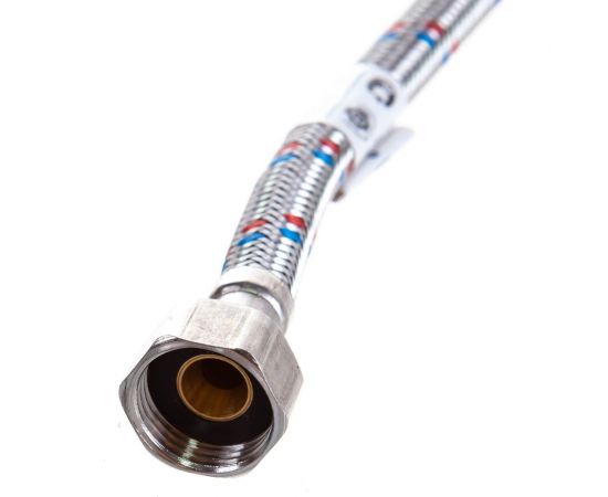 Подводка СТМ для смесителя, сталь, 1/2xM10x 50 см, пара CWFHS050 – изображение 3