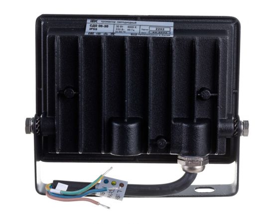 Светодиодный прожектор IEK СДО 06-30, черный, IP65, 4000K LPDO601-30-40-K02 – изображение 3