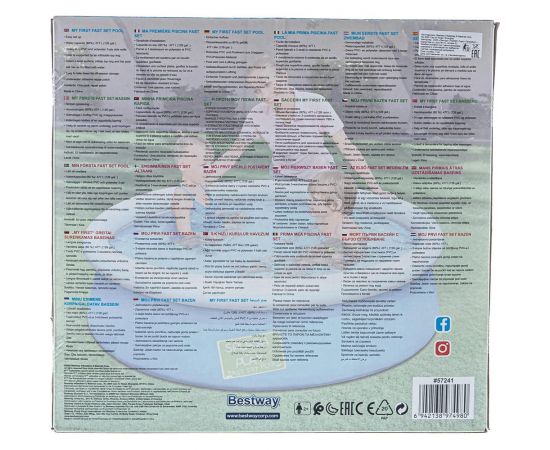 Детский бассейн с надувным верхом BestWay 152х38 см 57241 BW 004861 – изображение 3