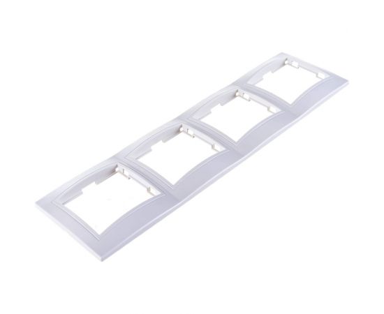 Четырехпостовая горизонтальная белая рамка TDM Таймыр SQ1814-0030 – изображение 3