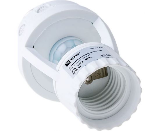 ИК датчик движения EKF, E27 60Вт 360гр до 7м IP20 PROxima dd-ms-E27 – изображение 3
