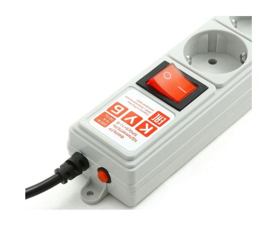 Сетевой фильтр-удлинитель Power Cube 3м 6роз серый SPG(5+1)-B-10 – изображение 3