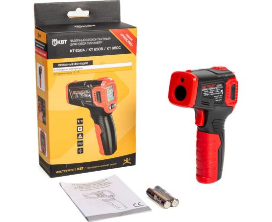 Бесконтактный цифровой пирометр КВТ KT 650C PROLINE 87243 – изображение 7