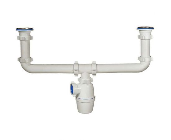 Двойной бутылочный сифон ORIO двухуровневый 1 1/2x40 А-4009 