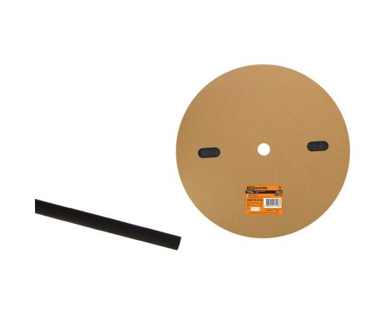 Термоусаживаемая трубка TDM ТУТнг 4/2 черная (200 м/ролл) SQ0518-0133 