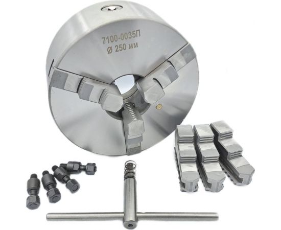 Патрон токарный 3-х кулачковый 250 мм TORNERI 7100-0035П 045385 