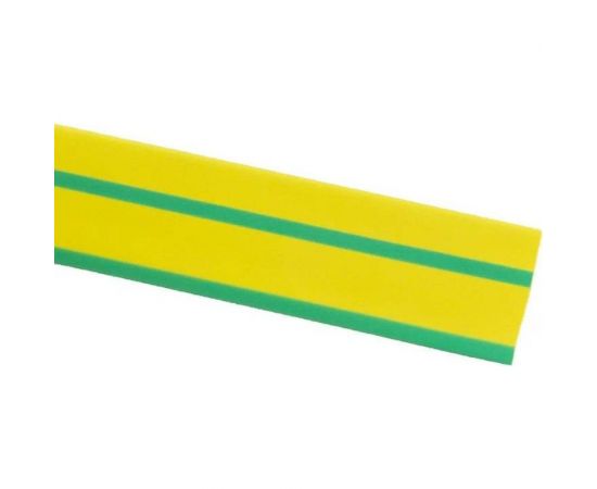 Термоусаживаемая трубка TDM ТУТнг 20/10 желто-зеленая в коробке (10 м/упак) SQ0518-0449 