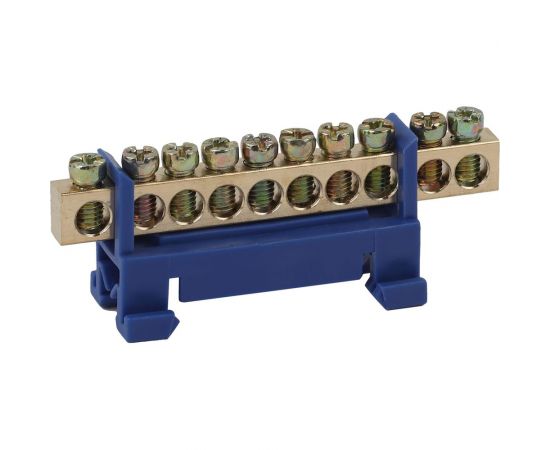 Шина ЭРА N "Ноль" NO-222-77-1 в изоляторе типа стойка ШНИ 6x9-10-Д-Синий Б0044125 