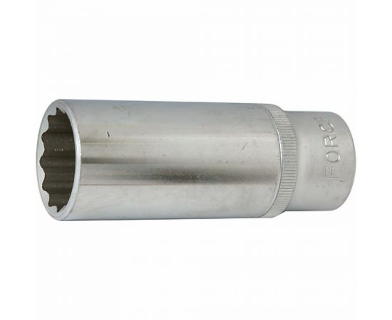 Головка свечная, магнитная 12 гранная, 3/8"", 14 мм, 70 мм FORCE 807314M 