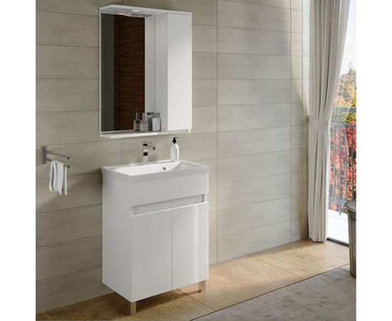 Подвесной зеркальный шкаф Sanstar Квадро 60 127.1-2.4.1. – изображение 2