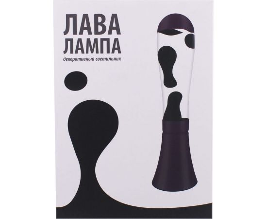 Декоративный настольный светильник-ночник СТАРТ ЛАВА -лампа 42 см черный – изображение 2