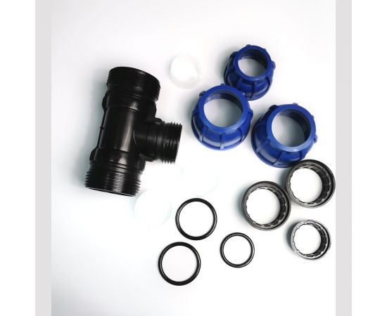 Тройник ПНД переходной 50-40-50 мм Boutte 1649229 – изображение 2