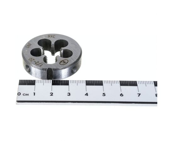 Плашка ТехноСталь дюймовая 1/2-20 UNF 60 9ХС t254064 – изображение 3