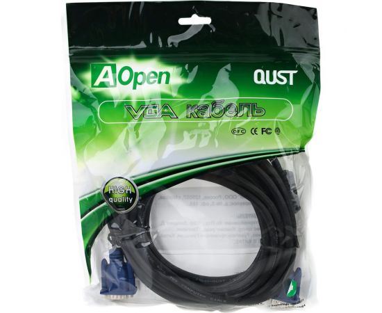 Кабель AOpen/Qust монитор-SVGA card 15M-15M 5м 2 фильтра ACG341AD-5M – изображение 3
