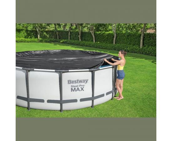 Крышка для каркасного бассейна BestWay 457 см, аналог Intex 2803 58038 BW 006231 – изображение 4