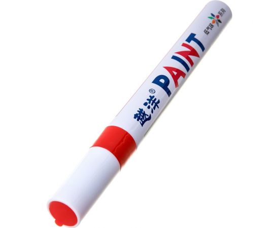 Маркер-краска Flysea по металлу Paint Marker FS-110 с наконечником (2-4 мм), красный FS-110-red – изображение 4