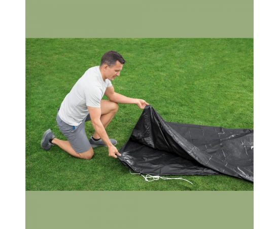 Крышка для каркасного бассейна BestWay 457 см, аналог Intex 2803 58038 BW 006231 – изображение 6