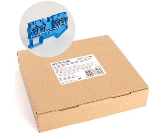 Самозажимной зажим STEKKER 4-проводной проходной ЗНИ - 4.0, JXB ST 4, синий LD554-2-40 39972 – изображение 7