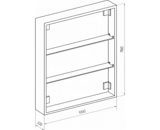 Зеркало-шкаф Reflection Chill led 700x800 RF2314CH – изображение 8