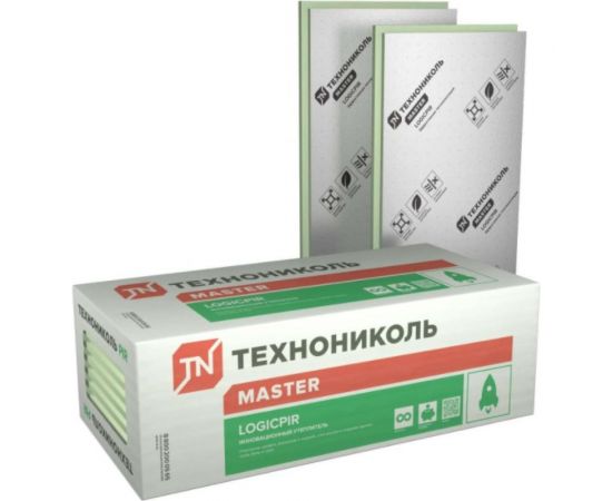 Термоплита Технониколь LOGICPIR Ф/Ф (1190x590x30 мм; упаковка 8 шт.) TN650050 