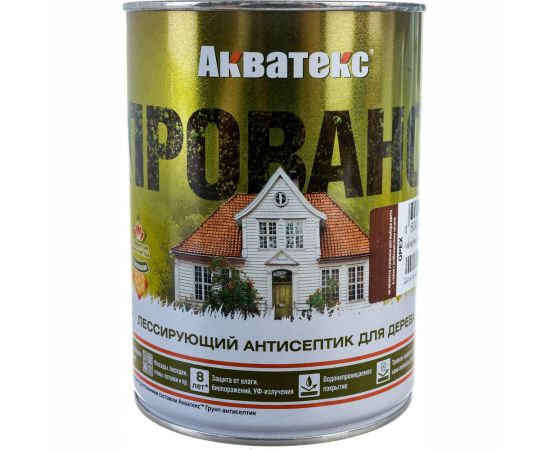 Лессирующий антисептик для древесины Рогнеда Акватекс Прованс (орех; 0.75 л) 205711 