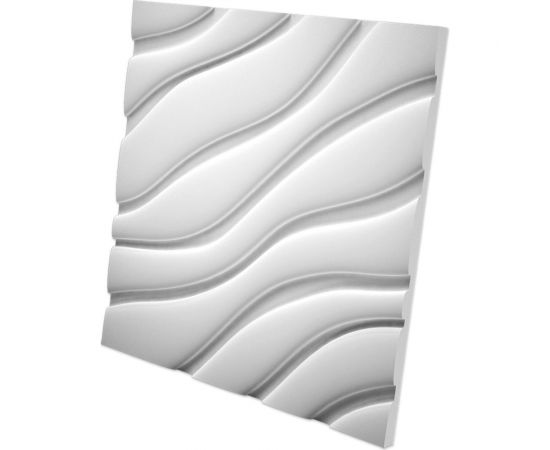 Стеновые панели 3D Artpole VELVET (гипсовые; белые; 600x600 мм; 1 шт; 0,36 кв.м) M-0037 