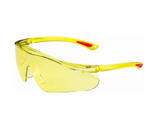 Защитные открытые очки РОСОМЗ О55 HAMMER PROFI StrongGlass 2-1,2 PC желтые 15557 