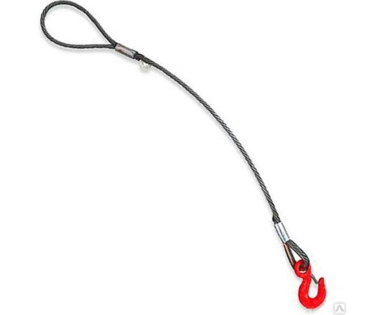 Одноветвевой канатный строп КантаПлюс опрессовка о1СК-5,0/4,0м 