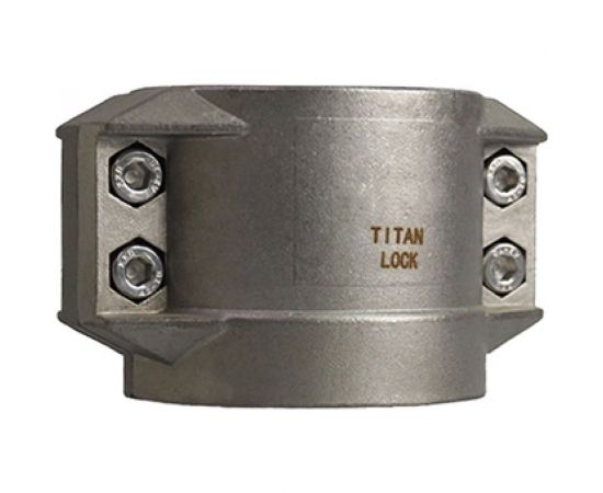 Усиленный 4-х болтовый хомут TITAN LOCK нерж. сталь, TL100x8SS TL100X8SS 