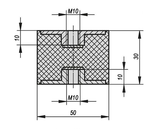 Резинометаллический буфер KIPP K0569.05003055 – изображение 2