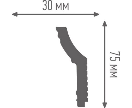 Плинтус ПЛИНТЭКС R 30/75 SC 24607173945642 – изображение 2
