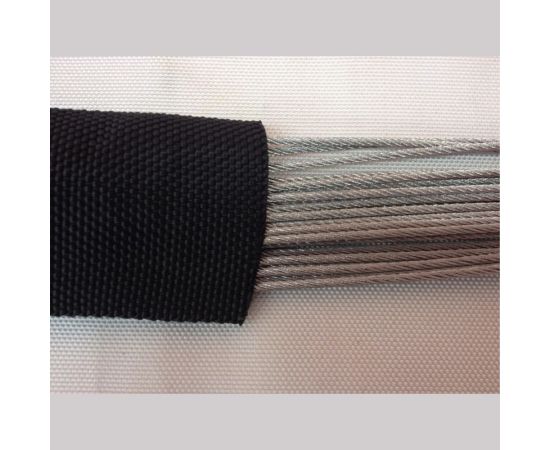 Спансет с сердечником из стальных тросов в черном чехле КантаПлюс кСККЧ-1,0/2,0м – изображение 2