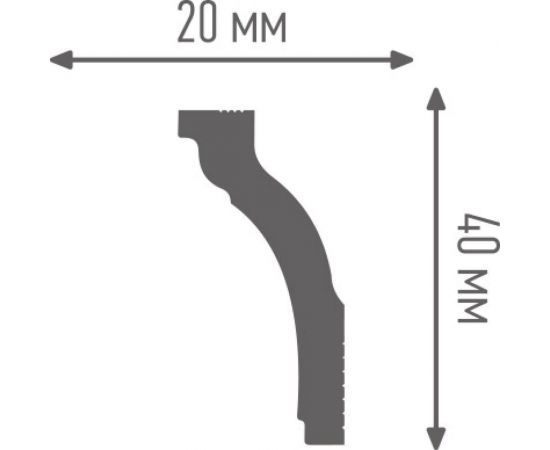 Плинтус ПЛИНТЭКС O 20х40 мм 24607173945536 – изображение 2